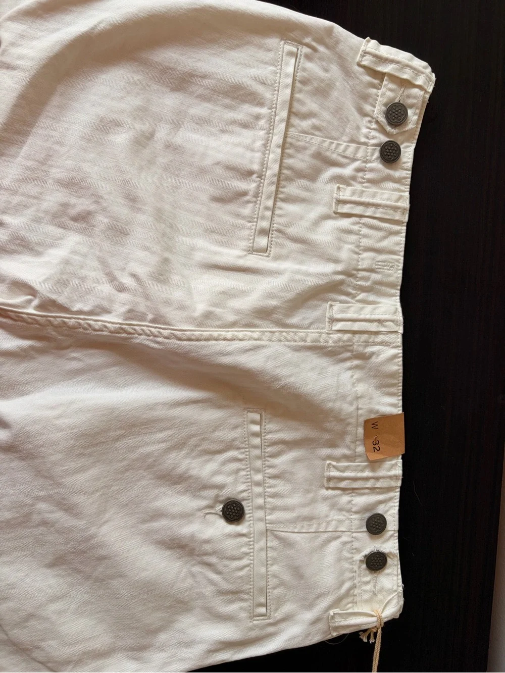 Ralph Lauren Double RL White Flat Front Men’s Shorts